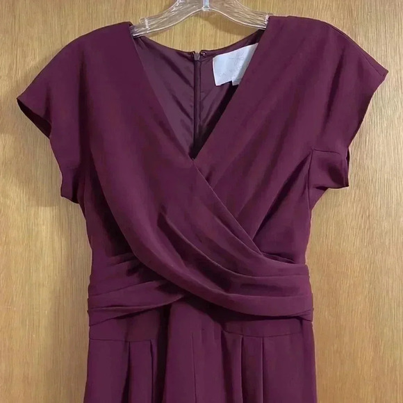 Gal Meets Glam Delaney Jumpsuit in Oxblood Red - Picture 5 of 10